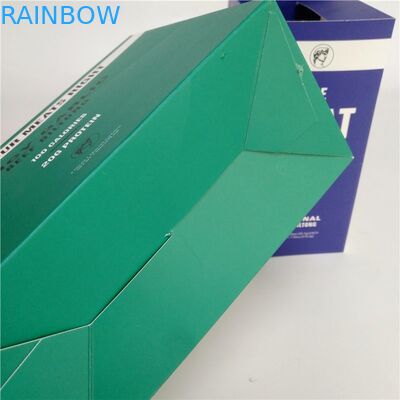 กล่องกระดาษแข็งเนื้อกระตุกขนาดเล็กที่พิมพ์เองกล่องกระดาษคราฟท์สำหรับกล่องแสดงแถบพลังงานของว่าง