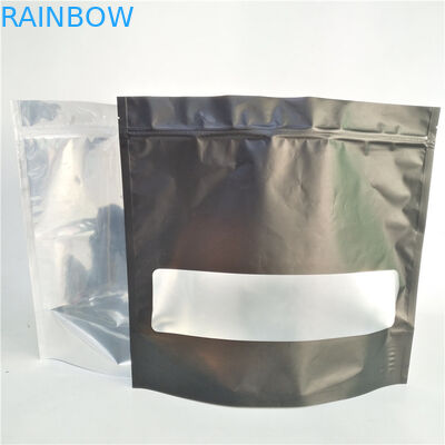 หน้าต่างโปร่งใส SGS Weed Baggies ถุงพลาสติก Mylar Doypack