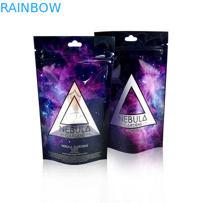 90mic 100% Organic Flax Hemp Cannabis Ziplock Pouch THC Cbd