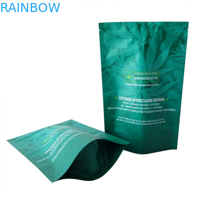 14g 28g Smell Proof Printed Foil CBD Mylar Bag พร้อม Ziplock