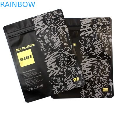 พิมพ์โลโก้ส่งเสริมการขายซิปเสื้อยืดซิปล็อคใส Opp บรรจุภัณฑ์การ์เม้นท์ถุงโพลี