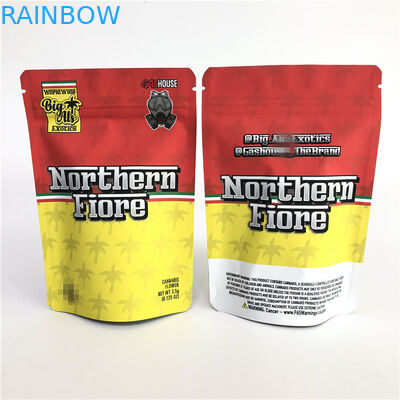 Gummy Mylar PE CMYK 180mic Herbal Stand Up Bag Offset Printing
