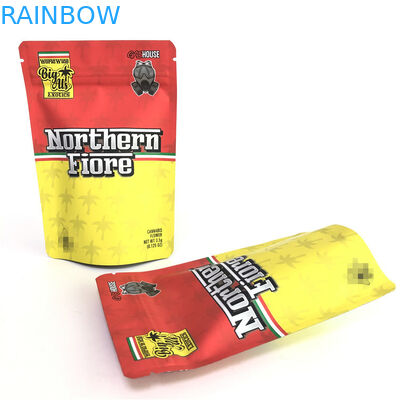 Gummy Mylar PE CMYK 180mic Herbal Stand Up Bag Offset Printing