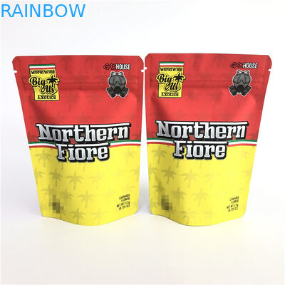 Gummy Mylar PE CMYK 180mic Herbal Stand Up Bag Offset Printing