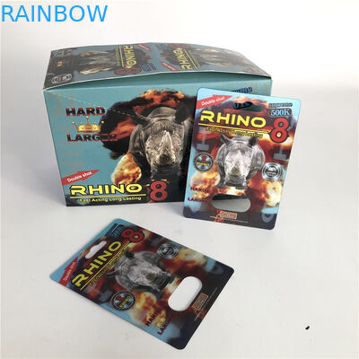 12mm Cap 3D Extreme Rhino 8500K Blister Insert Card SGS