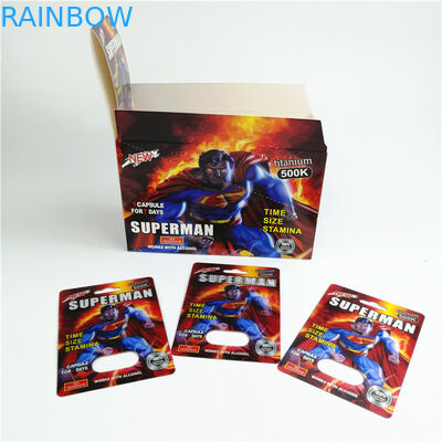 กระดาษแข็ง 350g Gravnre การพิมพ์บรรจุภัณฑ์สำหรับยาเพศ