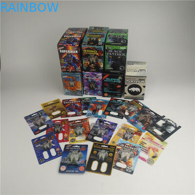 SGS 200mic 3d Blister Card สำหรับยาชาย 500K 600k