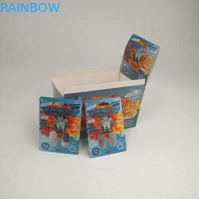 FDA 200mic Rhino 7 50000 3D Blister Card ป้องกันความชื้น