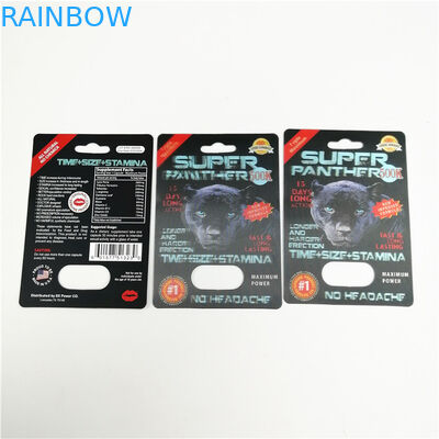 การพิมพ์กราเวียร์ 350 กรัมไวท์บอร์ด 3D Blister Card พร้อมสติกเกอร์กาว