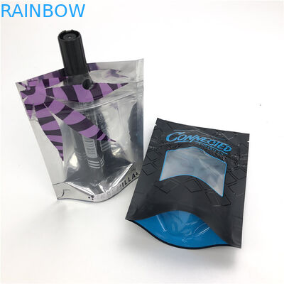 1 / 8oz 3.5g เมล็ดพันธุ์ดอกไม้ CBD Soft Touch Cookie Mylar Childproof Foil Pouch บรรจุภัณฑ์