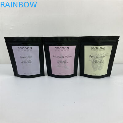 ถุงฟอยล์เกลืออาบน้ำขนาด 32 ออนซ์บรรจุภัณฑ์ผนึกถุงตั้งได้ / กระเป๋าขัดผิวกาแฟ 250 กรัม