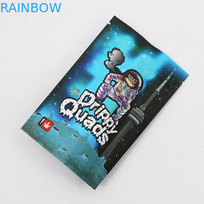 ฟอยล์ซิปกันกลิ่น CMYK Mylar ถุงบรรจุภัณฑ์วัชพืช