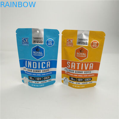 Low Moq 3.5g 7g VMPET Alunminum Foil Mylar Bag 100 ไมครอน