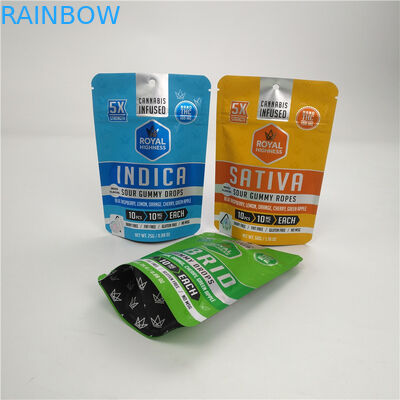 Low Moq 3.5g 7g VMPET Alunminum Foil Mylar Bag 100 ไมครอน