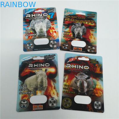 Gold Rhino 285K 8.9x12cm 0.6mm PET Single Hole 3d Cards