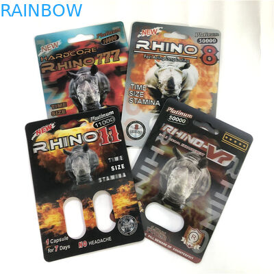 89x127mm Magnum 24K 3d Blister Card สำหรับยาเพิ่มสมรรถภาพทางเพศ