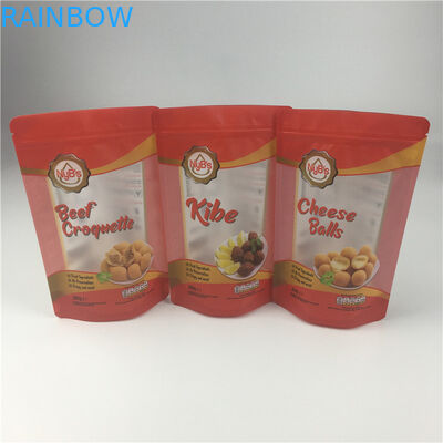 หน้าต่างฝ้า 120 ไมครอน VMPET ถุงอลูมิเนียมฟอยล์ Ziplock CMYK