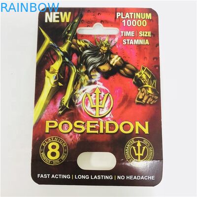 Black White Panther CMYK 8 * 12 ซม. ยาเพศกระดาษการ์ดสำหรับยา