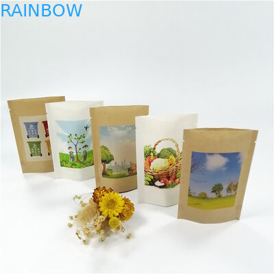 กระดาษคราฟท์ MOPP VMPET Stand Up Ziplock Bags 18x26cm