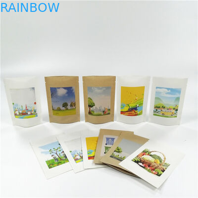 ถุงบรรจุภัณฑ์กระดาษคราฟท์ VMPET 100mircon ย่อยสลายได้ทางชีวภาพ