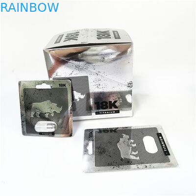 แพ็คเกจแมวเหมียว Rhino Capsule Pills Blister Card พิมพ์ UV