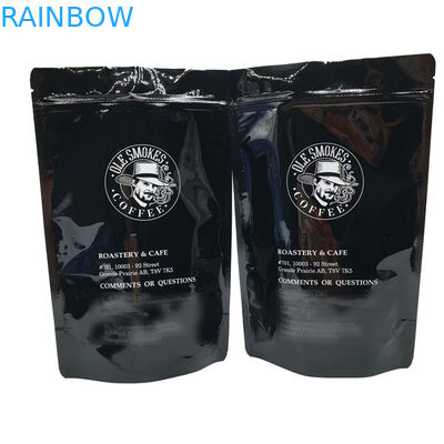 Ziplock Tear Notch เมล็ดกาแฟถุงพลาสติกบรรจุภัณฑ์ 100g 200g 250g 500g