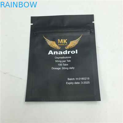 ซิปด้านนอกขนมถุงพลาสติกบรรจุภัณฑ์พิมพ์ปิดผนึกสามด้าน