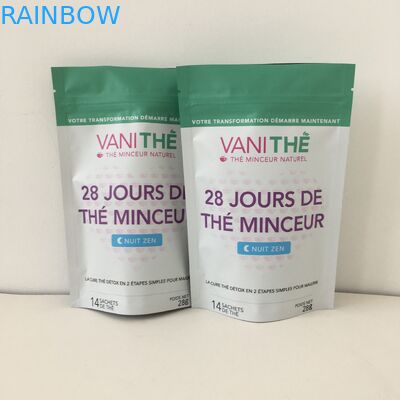 อลูมิเนียมฟอยล์ยืนขึ้นซิปขนมถุงบรรจุภัณฑ์พิมพ์ดิจิตอล