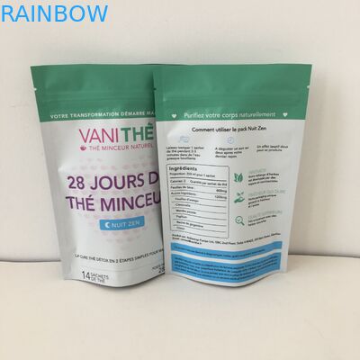 อลูมิเนียมฟอยล์ยืนขึ้นซิปขนมถุงบรรจุภัณฑ์พิมพ์ดิจิตอล