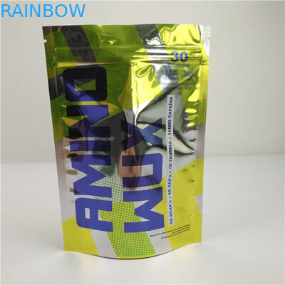 สแน็คมันวาวสีซิปล็อคถุงพลาสติกบรรจุภัณฑ์กันกลิ่น