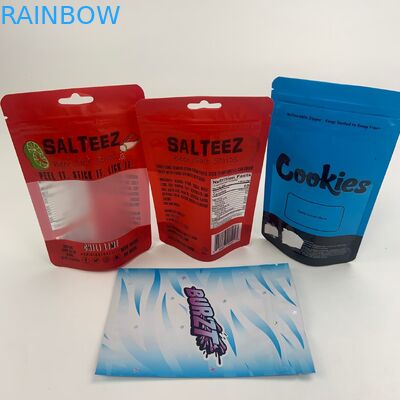 CBD Oil Clear Window Mylar Foil ถุงบรรจุภัณฑ์พลาสติกเด็กหลักฐาน