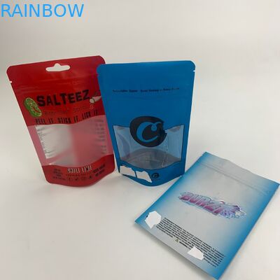 CBD Oil Clear Window Mylar Foil ถุงบรรจุภัณฑ์พลาสติกเด็กหลักฐาน
