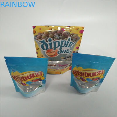 1g 3.5g 7g Gummies Mylar Ziplock Plastic Resealable Pouches Child Resistant