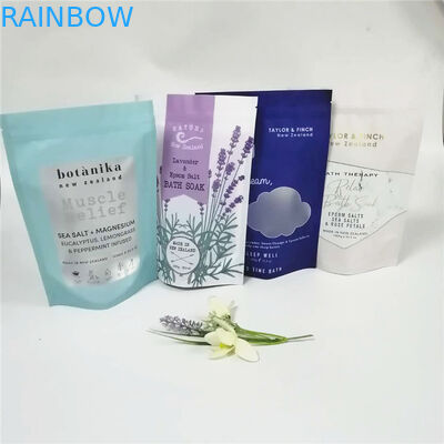 ถุงพลาสติกเกลือทะเลในทะเลบรรจุภัณฑ์โลโก้ที่กำหนดเองแบบผนึกได้ด้วยตนเอง