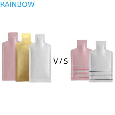 ตัวอย่างเครื่องสำอาง 5ml ซีล 3 ด้านกระเป๋าแบนพลาสติกย่อยสลายได้