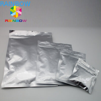 ถุงฟอยล์เก็บอาหาร Mylar Barrier ธรรมดา 5 แกลลอน 3 ด้านปิดผนึก 10 '' X 14 ''