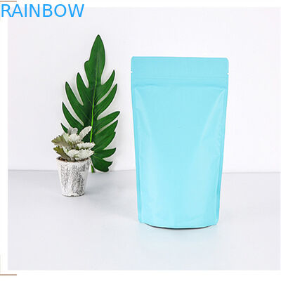 ขัดผิวพลาสติกอลูมิเนียมฟอยล์ยืนขึ้นกระเป๋าพร้อมซิป