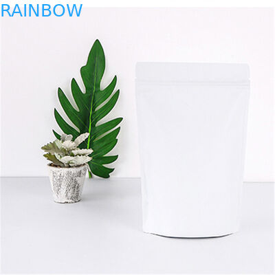 ขัดผิวพลาสติกอลูมิเนียมฟอยล์ยืนขึ้นกระเป๋าพร้อมซิป