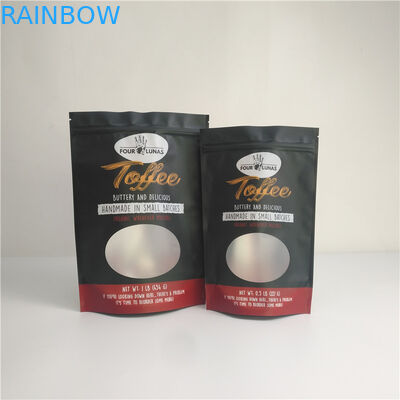 บรรจุภัณฑ์อาหาร Mylar Candy ที่กินได้แบบลามิเนตแบบกำหนดเองพร้อมหน้าต่าง