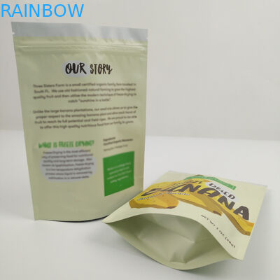 อลูมิเนียมรีไซเคิลยืนถุงฟอยล์เกรดอาหารกลิ่นหลักฐานโลโก้ที่กำหนดเอง