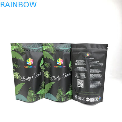 Cosmetic Ocean Bath Salt Matte Mylar ถุงซิปนำกลับมาใช้ใหม่ได้กลิ่นยืนหลักฐาน