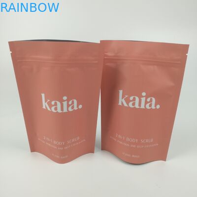 ถุงพลาสติกเสริมความงามยืนขึ้นซิปกั้นแมตต์เสร็จแล้วปิดผนึกได้