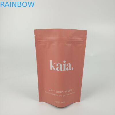 ถุงพลาสติกเสริมความงามยืนขึ้นซิปกั้นแมตต์เสร็จแล้วปิดผนึกได้