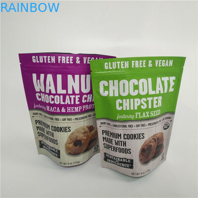 Candy Sweets พลาสติกแบบกำหนดเองพิมพ์ดิจิตอลยืนขึ้นพร้อมซิปด้านบน