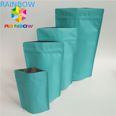 Matte Mylar Digital Printed Stand Up Pouches Moisture Proof พร้อมรอยฉีกขาด