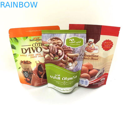 ยืนขึ้นซิปด้านบนอลูมิเนียมฟอยล์ถุง Mylar ป้องกันกลิ่นพิมพ์แบบกำหนดเอง