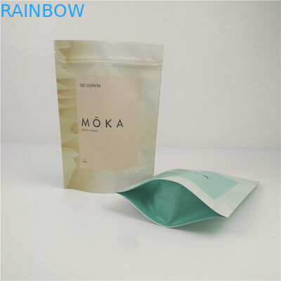 พลาสติกลามิเนตซิปแบบกำหนดเองยืนขึ้นถุงสำหรับเกลืออาบน้ำ