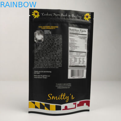 อลูมิเนียมฟอยล์ด้านที่เป็นมิตรกับสิ่งแวดล้อมยืนขึ้นถุง Ziplock สำหรับอาหารถั่ว