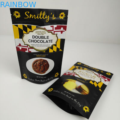 พลาสติก Mylar ยืนอลูมิเนียมฟอยล์ถุงซิปกันกลิ่นพิมพ์เอง