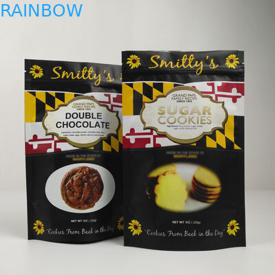 พลาสติก Mylar ยืนอลูมิเนียมฟอยล์ถุงซิปกันกลิ่นพิมพ์เอง